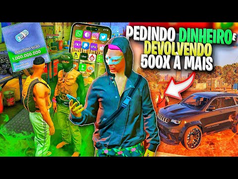 PEDI DINHEIRO mas DEVOLVI 500X O VALOR no GTA RP!!