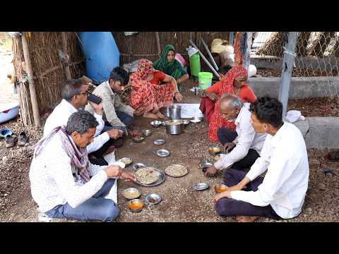 વાવણી Farmers Life | Lunch Of Farmers | Peanuts Sowing Method In Gujarat