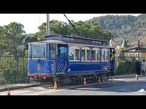 Tranvía azul / tramvia blau (Barcelona), la víspera de su cierre (18/01/2018)