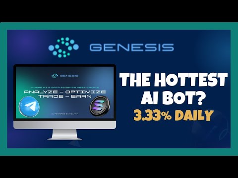 The Hottest AI Solana Bot⁉️🤖 Genesis SOL Review 🎯 ALL YOU NEED TO KNOW ⏰ 3.33% Daily 📈