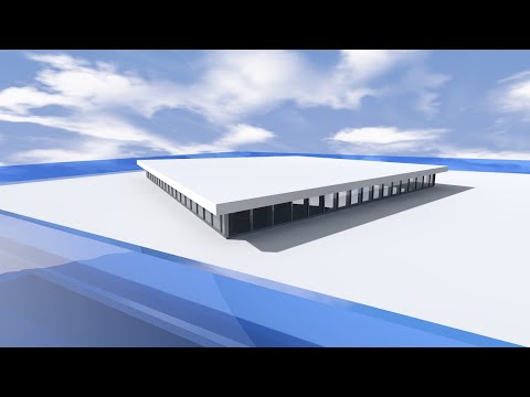 ARCHICAD 陸屋根にハイサイドライトのようなものを付ける / Something like a high side light on flat roof