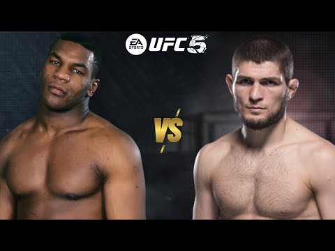 UFC 5 MIKE TYSON VS. KHABIB NURMAGOMEDOV FOR THE UFC HEAVYWEIGHT CHAMPIONSHIP BELT!