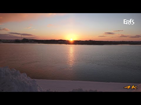 【えりすいしかり】朝の石狩川