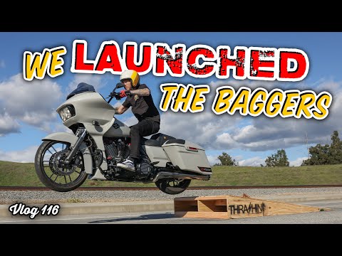 Jumping Our Harley Road Glides! - Vlog 116