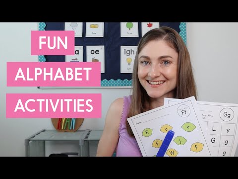 3 Activities for Teaching the Alphabet