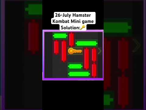 26-July Hamster Kombat Mini game Solution | Hamster Kombat Key🔑 Trick #airdrops #hamsterkombat