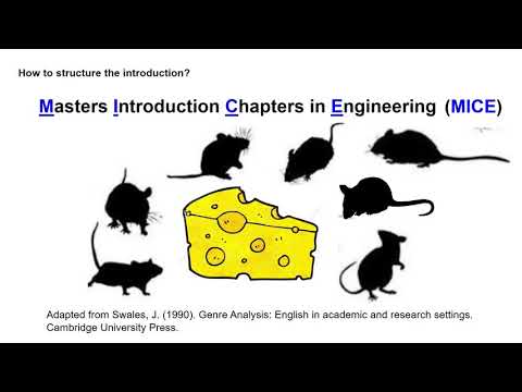 Masters Introduction Chapters in Engineering (MICE)