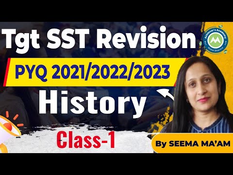 TGT SST History PYQ 2021/2022/2023 Detail Explaination Imp for Htet/Reet/Dsssb/CET Gk  By Seema Mam