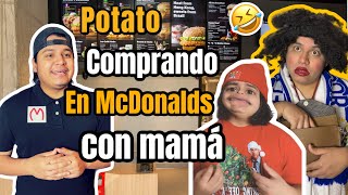 Mamá Potata y Potato comprando en McDonalds 🤣🔥