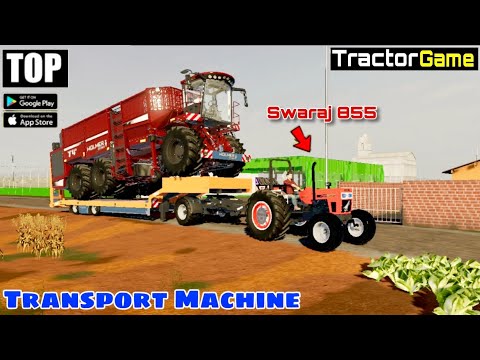 Top Indian Tractor Game | Fs23 Gameplay | Transport Machine With Swaraj 855 | Jattmind Wala ⚠️