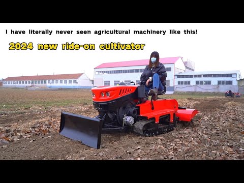 2024 new ride-on cultivator#agricultural #agriculture #machinery #farming #branch #farm #nature