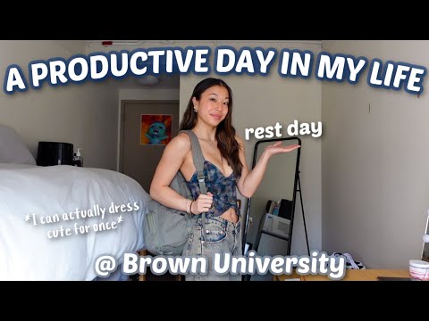 A PRODUCTIVE REST DAY IN MY LIFE as a D1 athlete at Brown University (no gymnastics, just college)