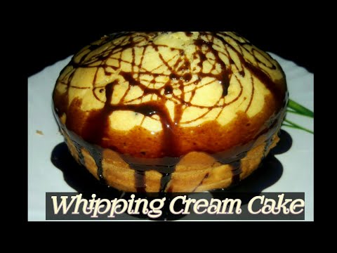 MELT- IN -MOUTH WHIPPED CREAM CAKE / NO OIL, NO BUTTER CAKE / LIGHT, SOFT AND VELVETY CAKE IN COOKER