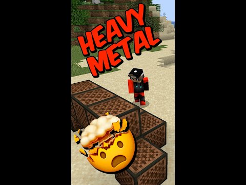 Playing heavy metal in Minecraft😂 #shorts