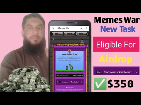 Memes war airdrop eligibility Task | Memes war airdrop | Final Airdrop Registration Memes war