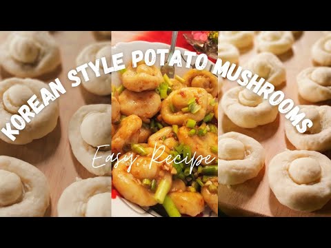 korean 🇰🇷style potato mushrooms🥔🍥💕🦋|Easy recipe|Korean foods |Piumini sathsarani