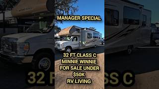 "2019 Winnebago Minnie Winnie 32ft Class C: Like New, Low Miles, Under 50K! Perfect for Adventures!"