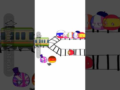 ⭐| Trolley Problem // #funny #animation #memes #shorts #edit #viral #ytshorts #countryballs #fyp |⭐