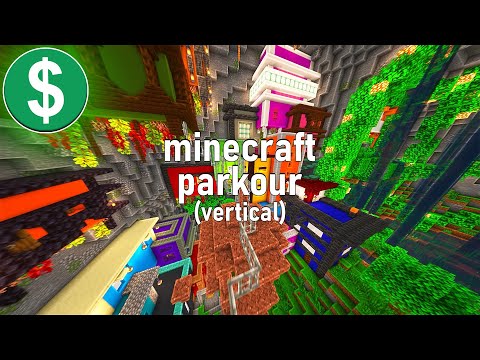 Minecraft Parkour Gameplay NO COPYRIGHT (Vertical)