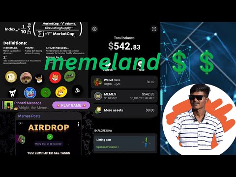 Memeland airdrop new update complete the task for eligible for airdrop/ tomarket farmingpool