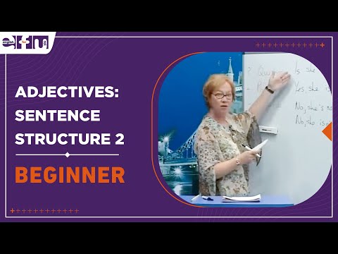 Let's Start English 20 - Adjectives: Sentence Structure 2 | Beginner Levels