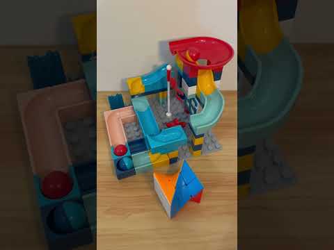 Marble Run ASMR 🔴🟡🔵 896  Satisfying Building Blocks #marblerun #marblerace #asmr