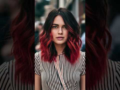 Turn Up the Heat with a Fiery Red Ombre Hairstyle – Perfect for a Bold Summer Transformation