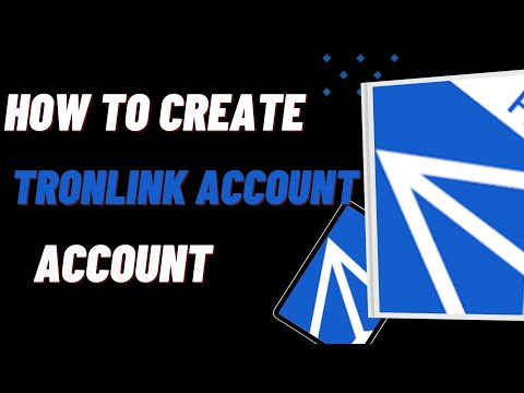 How to create a TRONLINK account || A step by step guide.