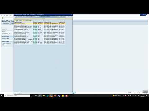 How to Lookup Sales Orders VA05