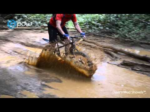 Blasting puddles with Dave's Mud Shovels