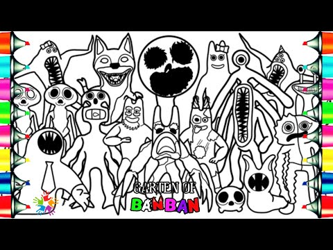 Garten Of BANBAN 8 Coloring Page | Mutant Flumbo ▪ Oscar Star ▪ Fuchsia | NCS Music