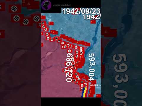 Battle of Stalingrad using Google Earth Remastered