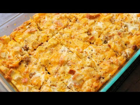 Easy Stuffing Sausage and Egg Breakfast Casserole