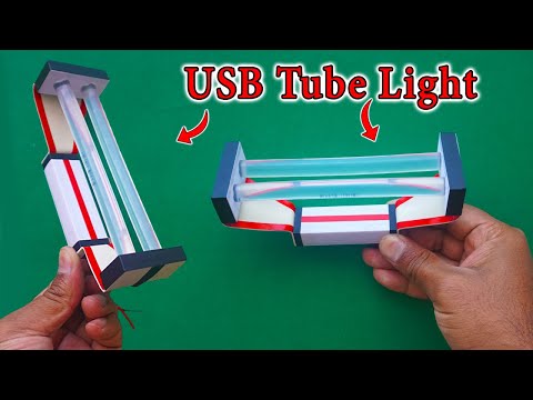 How To Make USB Tube Light Using Glue Gun Rod | Mini LED Tube Light | USB Tube Light | Mini Light