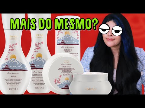 🫠 AMEND ÓLEOS JAPONESES Com óleos de Flor de Cerejeira e Ginseng [Low Poo]