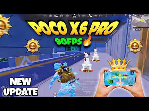 Poco x6 pro🔥 90fps test after bgmi 3.2 update🔥