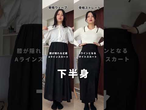 骨格別着痩せ術 #shorts #骨格診断 #骨格ストレート #骨格ウェーブ