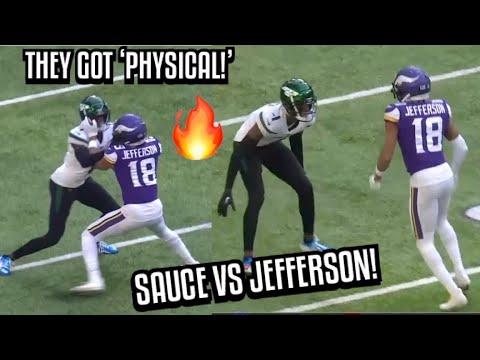 Justin Jefferson Vs Sauce Gardner 🔥 (WR Vs CB) 2022 Jets Vs Vikings highlights