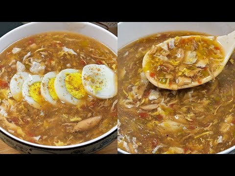 Chicken Hot and Sour Soup Recipe Chinese , Simple and Easy Chicken Soup at Home