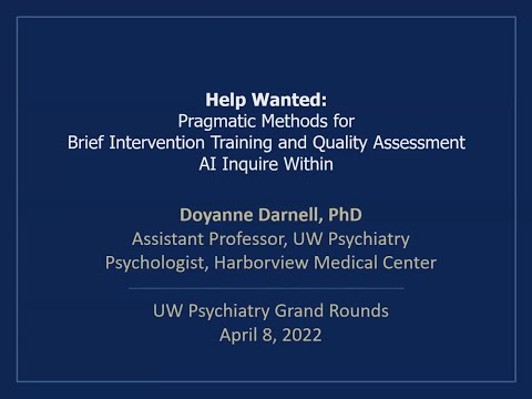 Help Wanted: Pragmatic Methods for Brief Intervention Training and Quality Assessment