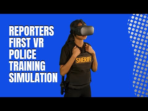 Reporter's First VR Police Training Simulation #shorts