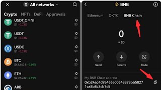 ICE network distribution from #Ethereum to BNB Smart Chain how to import token from OKX &Metamaske 🤑