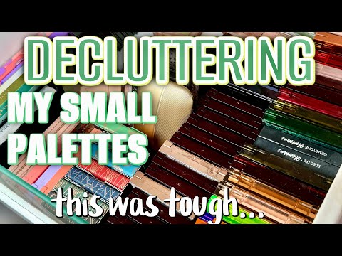 DECLUTTERING MY COLLECTION OF SMALLER PALETTES! *this was tough*