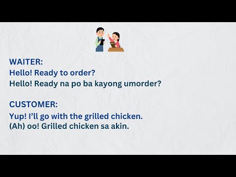 Casual Restaurant Conversations in English and Tagalog | Everyday Scenarios