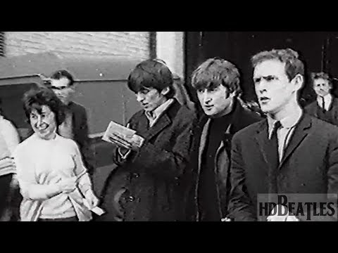 The Beatles is leaving STV studio [Glasgow, Scotland]