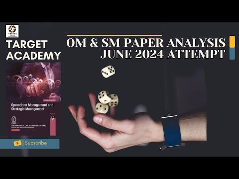 CMA INTER OM&SM PAPER ANALYSIS JUNE 2024 ATTEMPT #cma #cmaintergroup2 #cmaexams #analysis #exams