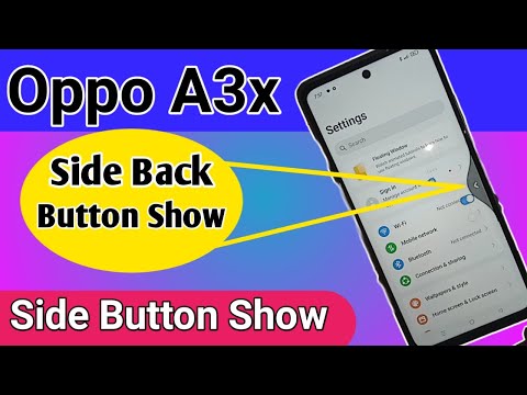 Oppo A3x Side Back Button not show