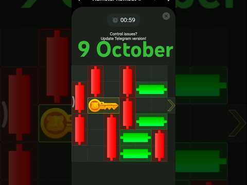 Hamster Kombat Mini Game Puzzle 9 October