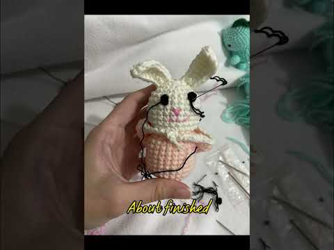 Custom rabbit #crochet #crochetdolls #rabbit #shorts