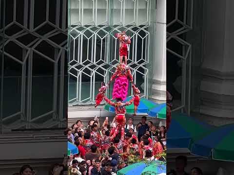 Acrobatic Wonders: The Art of Thai Dance at Erawan Shrine #shorts